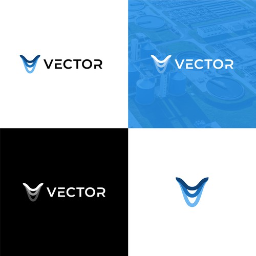 Abstract Logo for a Water Treatment Company "Vector"