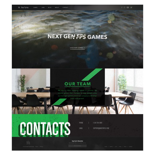 Video Game Developer Web Design