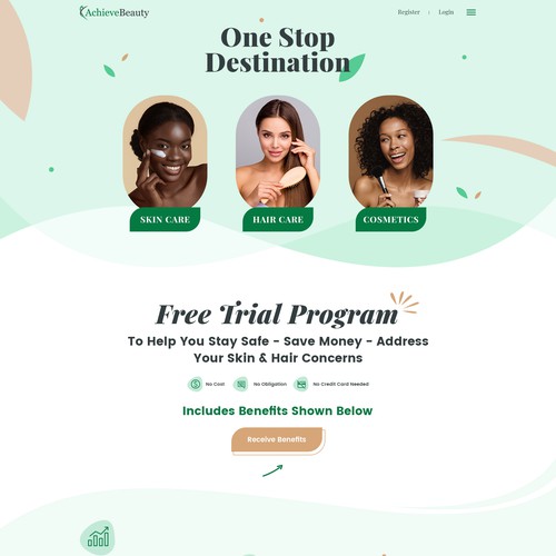 Achieve Beauty Landing Page