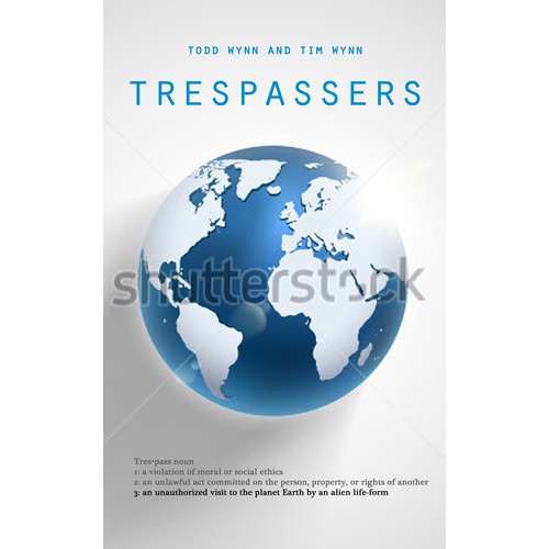 Design a sleek and elegant Book Cover for the novel Trespassers