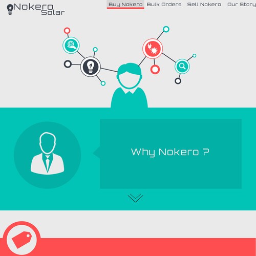 Create an amazing website homepage for Nokero (Solar Light Bulb)!