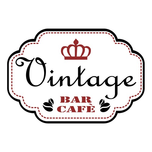 Vintage Café Bar logo design