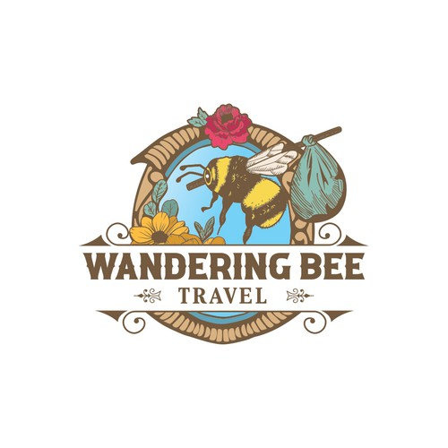 Vintage logo for Wandering Bee