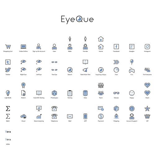 Line Icons for Eyeque