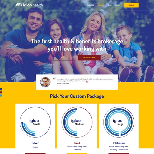 Webpage design contest entry