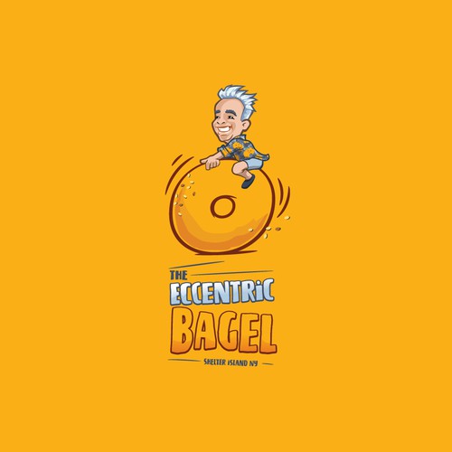 Bold logo concept for new bagel store