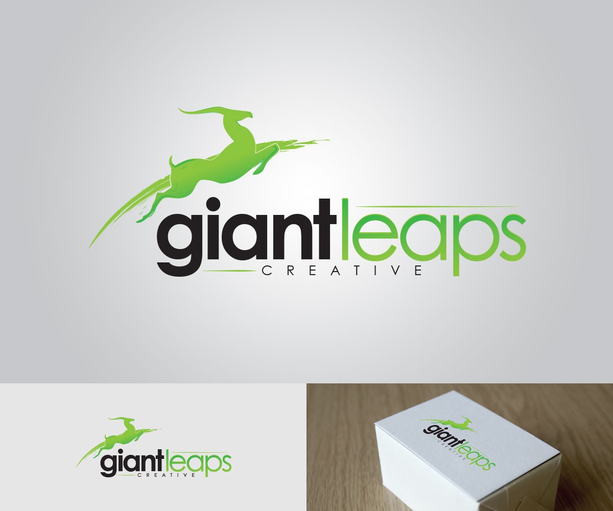Create an intriguing, compelling & artistic logo for Giant Leaps Creative, a graphic design business