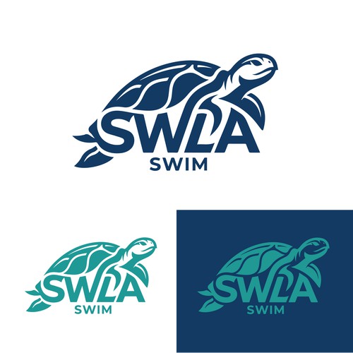 concept de logo SWLA swim