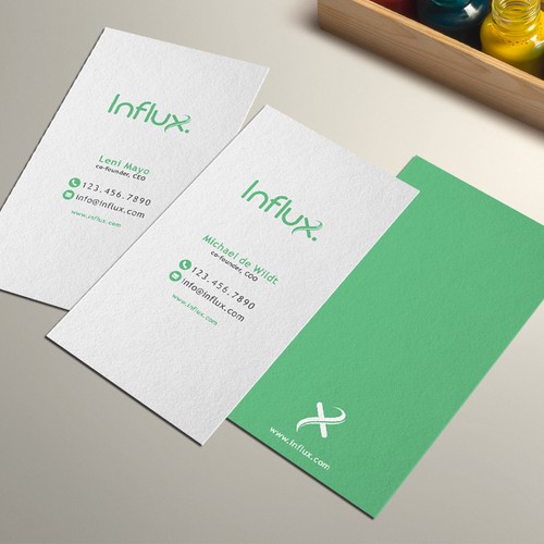 Business cards for Influx.com - Elastic Customer Service