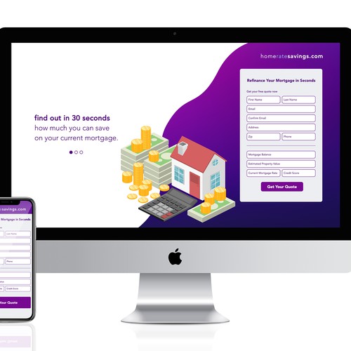 Mortgage Form Landing Page