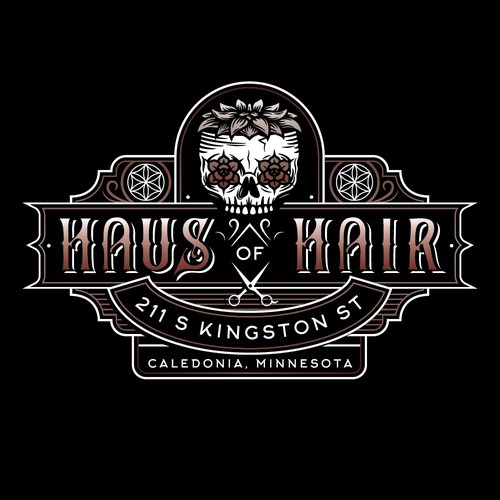 Edgy & Iconic Logo for Haus of Hair