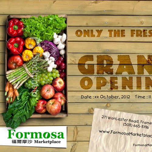 Flyer Study for Formosa Marketplace