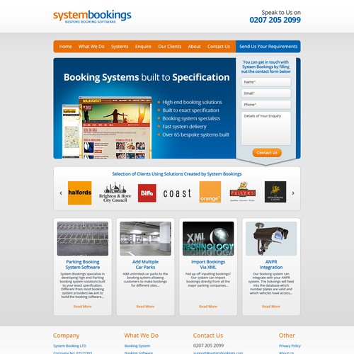 New landing page