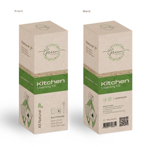 Natural Packaging Design for Natural Dishwashing Products