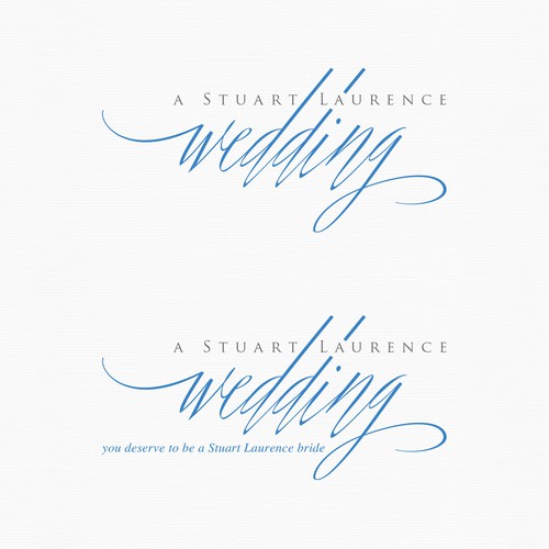 Create the next logo for A Stuart Laurence Wedding
