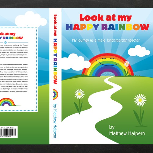 Create a book cover for Look at My Happy Rainbow!