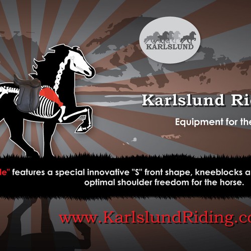Create the next art or illustration for Karlslund Riding Equipment