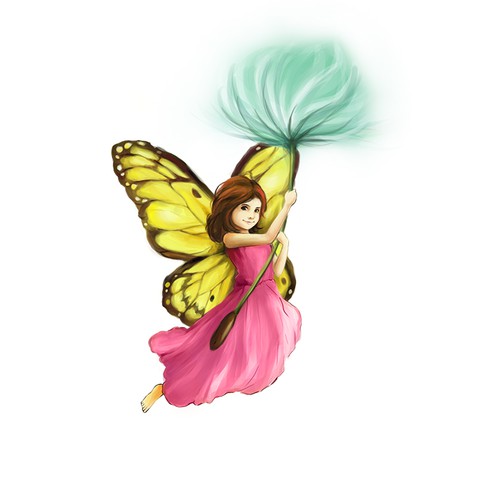 DRAW or PAINT our beautiful fairy character and her dandelion garden