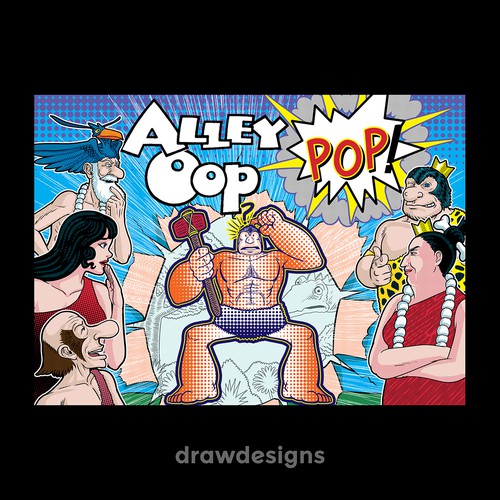 Alley Oop Comic Book Cover: "Pop Art"