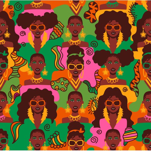 Textile Design Patterns for African American women