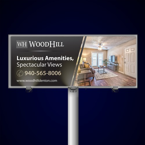 Simple & Elegant Design Billboard for Wood Hill Denton