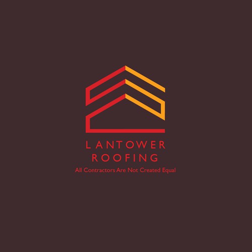 Bold logo concept for Lantower roofing company