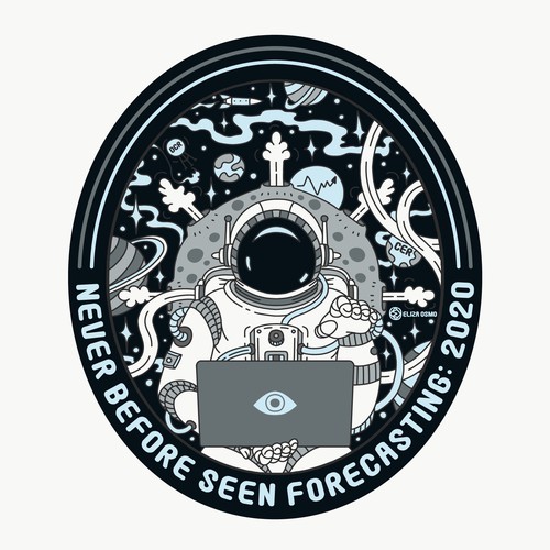 Astronaut Sticker Design