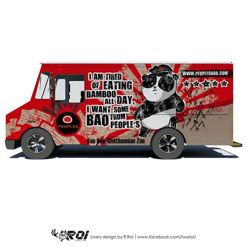 People's Bao Food Truck Wrap Design