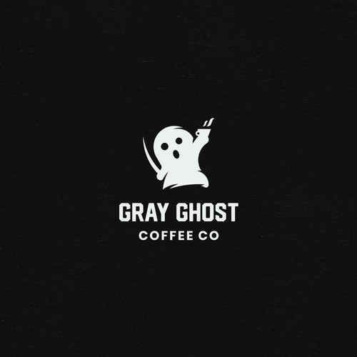 Playful Logo For Gray Ghost Coffee