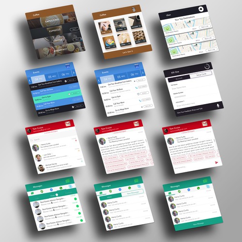 Widget type Cards for an app.