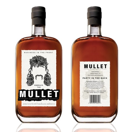 MULLET bourbon label Winner