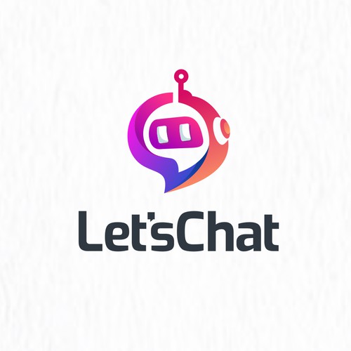 chat bot logo color modern