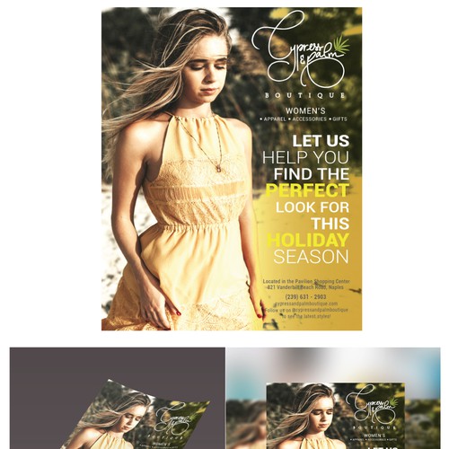 Print ad Design for Cypress and Plam