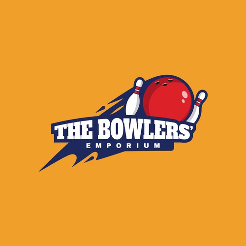 a logo design for bowling shop 