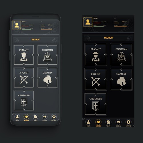 Dark Fantasy Game UI