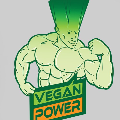 T-shirt design for vegan power