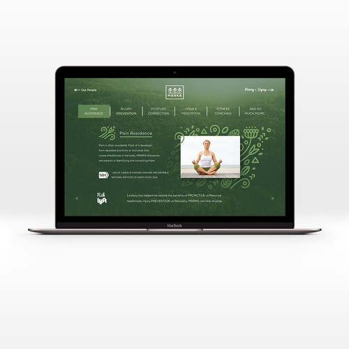 yoga website design