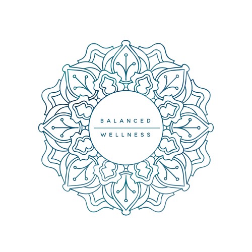 Mandala style logo for a wellness center