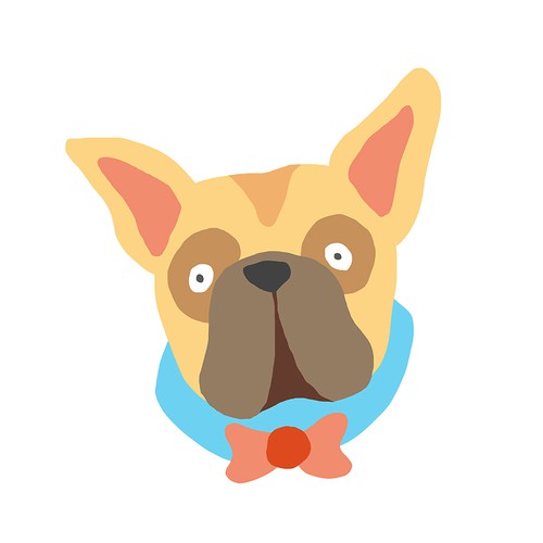 Frenchie illustration