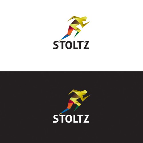 Powerful and energetic logo for athlete 