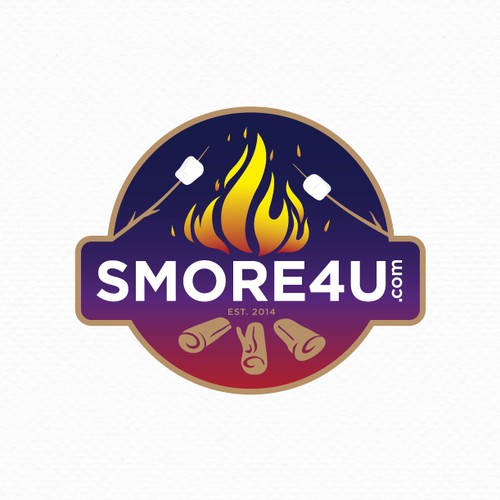 Modern campfire logo for smore4u.com