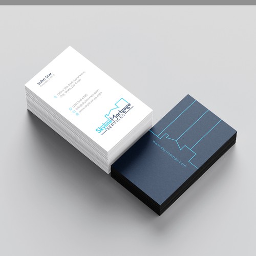 Business Card Design for a Real Estate & Mortgage Company