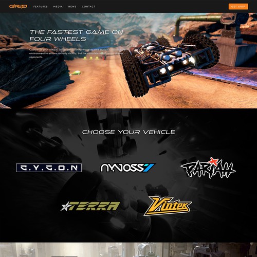 GRIP — Combat Racing Video Game Website