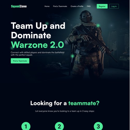 Warzone 2.0 Website Design