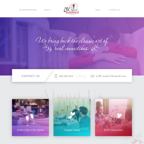 Web-design for Dating Service