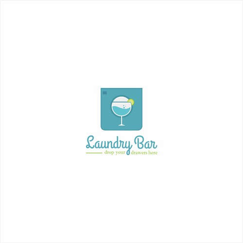 logo concept for laundry services