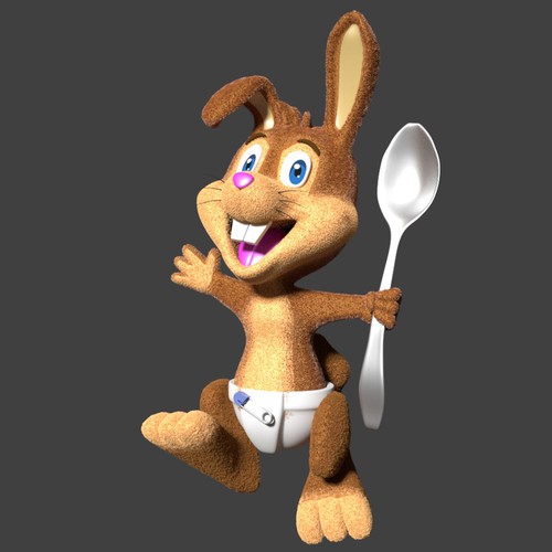 3D mascot for kids food