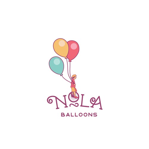 logo concept for balloons company