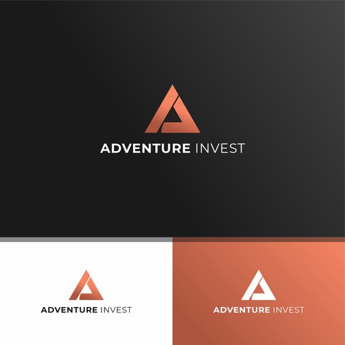 A logo for an sustainability investor reflecting the word "adventure"