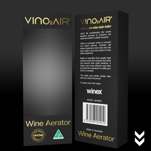 Packing for Wine Aerator.